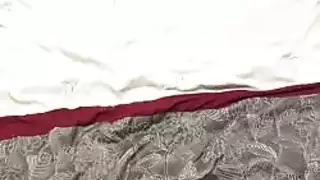 legs up in thigh highs and sandals: creampie and footjob scene