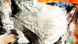 حركة سحاقية إباحية: أماكن متعددة لأكل المهبل في الحديقة