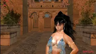 خيال السلطان: الراقصة الزرقاء تأخذ شرجًا قاسيًا مع فحول بي بي سي