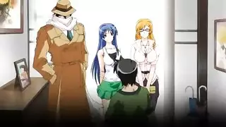 رسوم متحركة محرمة: أم مثيرة وقحة تمارس الجنس الجماعي